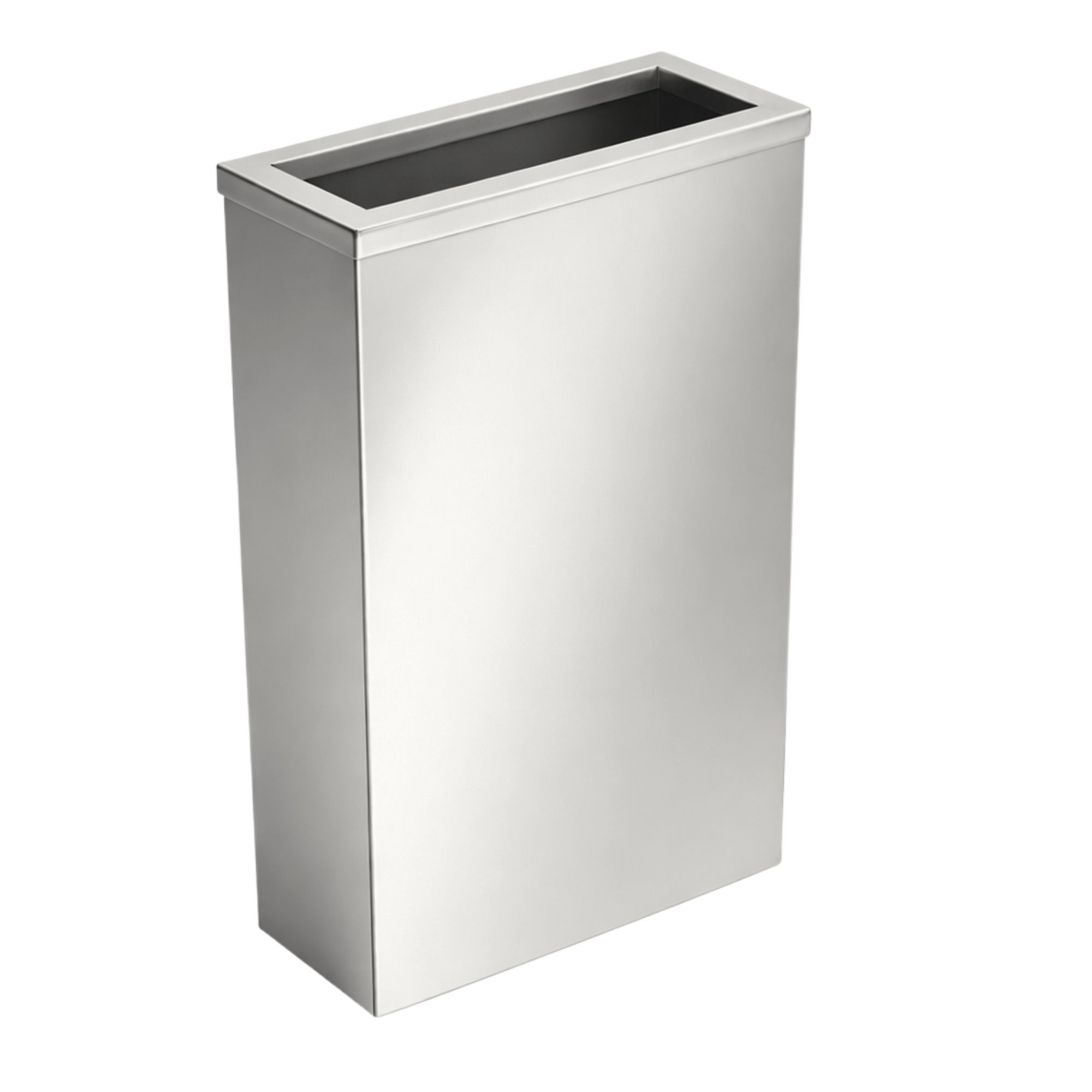 Steel waste bin with frame