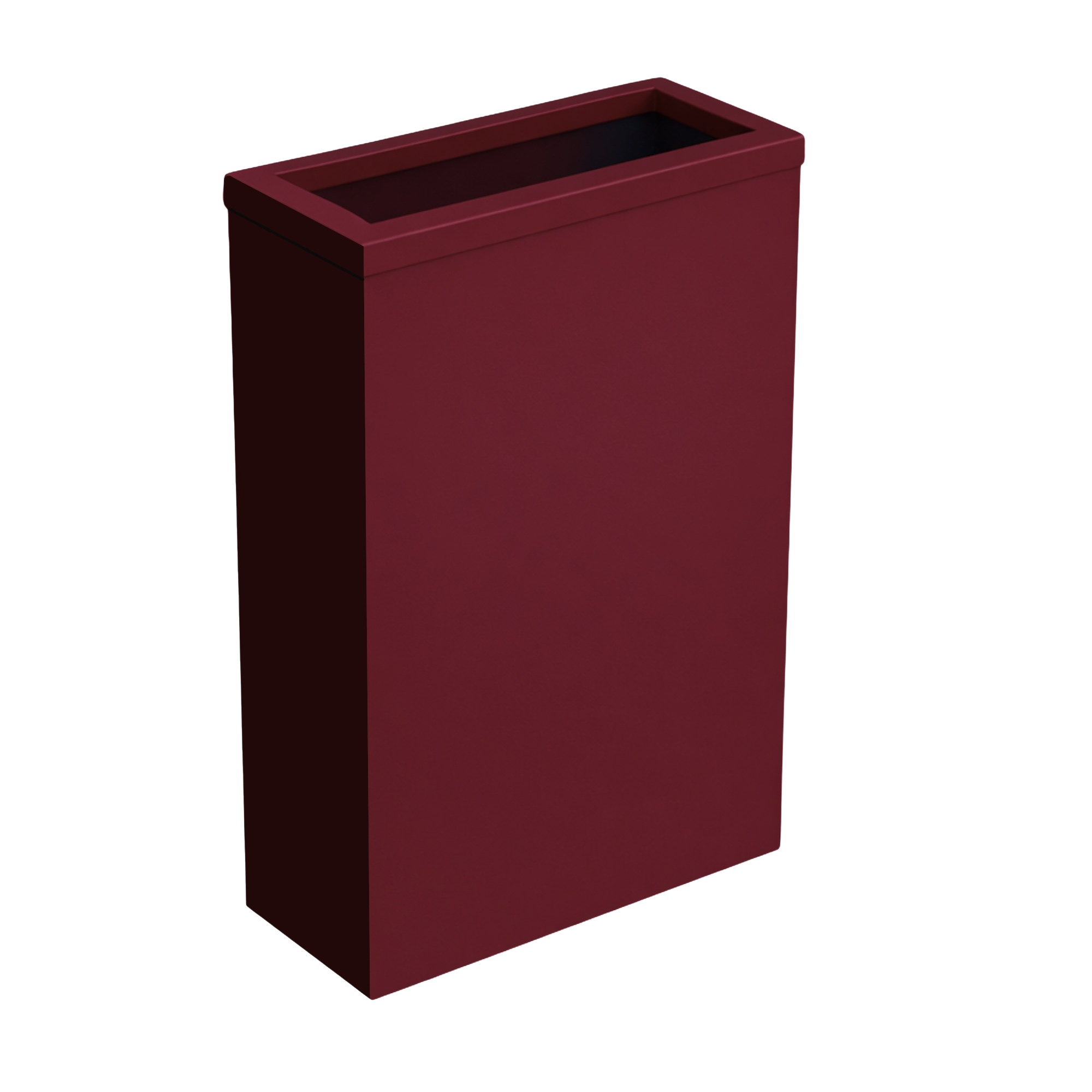 Steel waste bin with frame