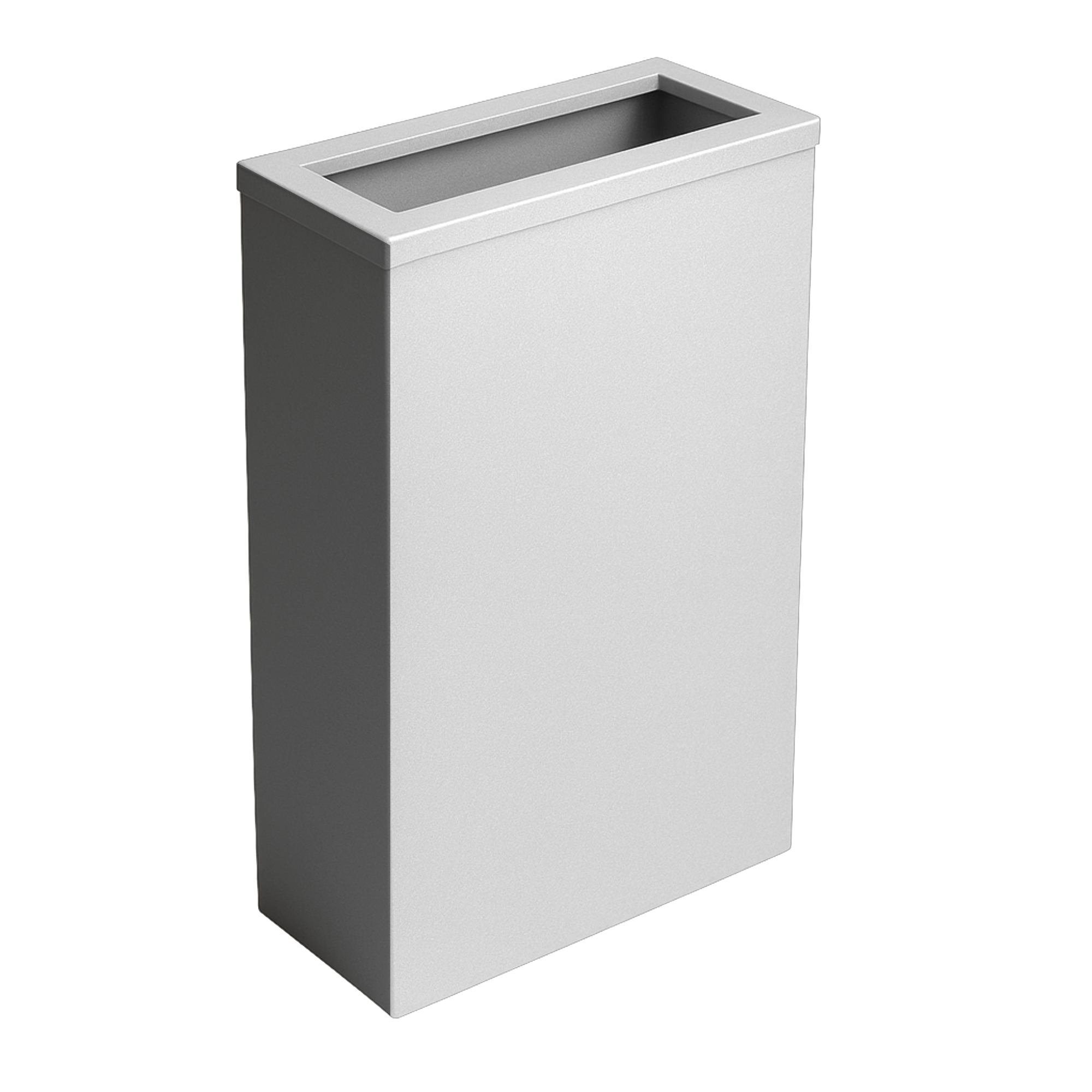 Steel waste bin with frame
