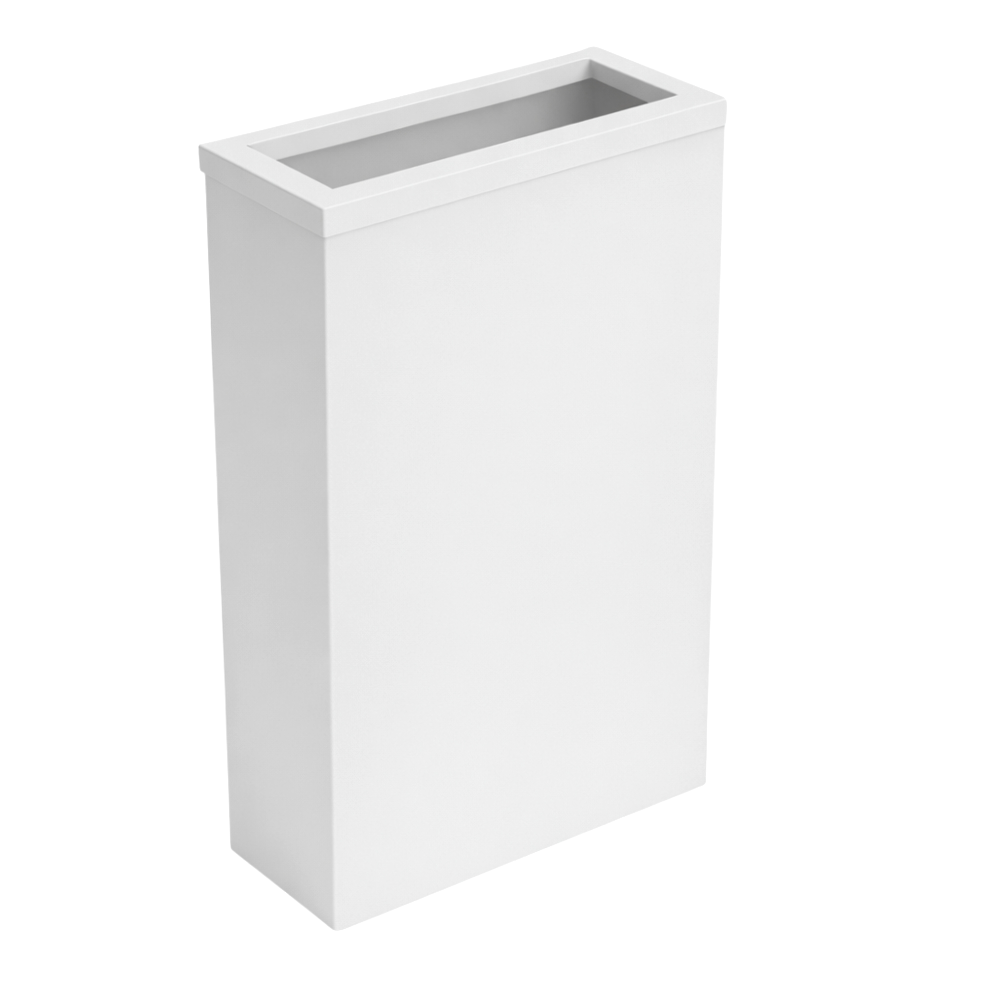 Steel waste bin with frame