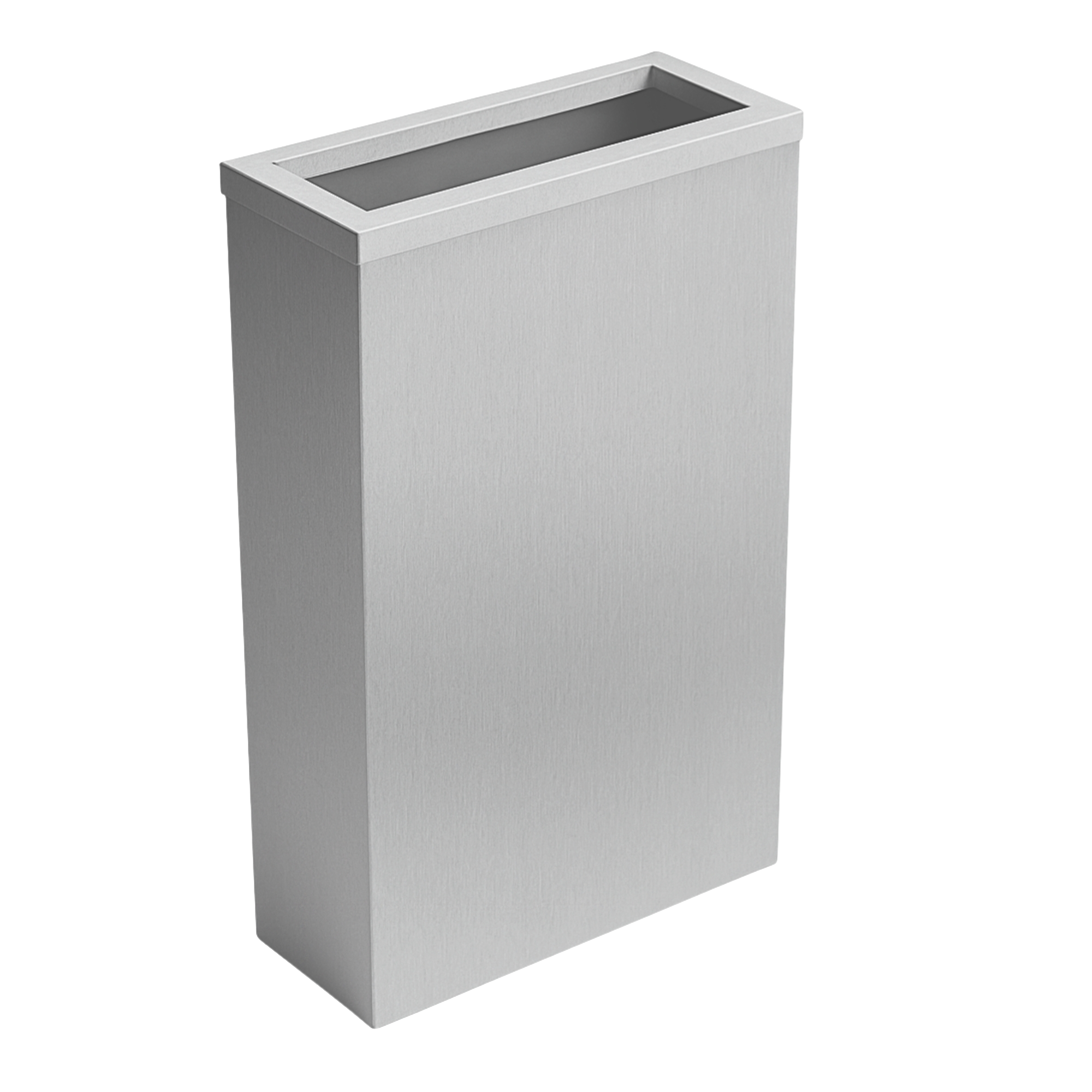 Steel waste bin with frame