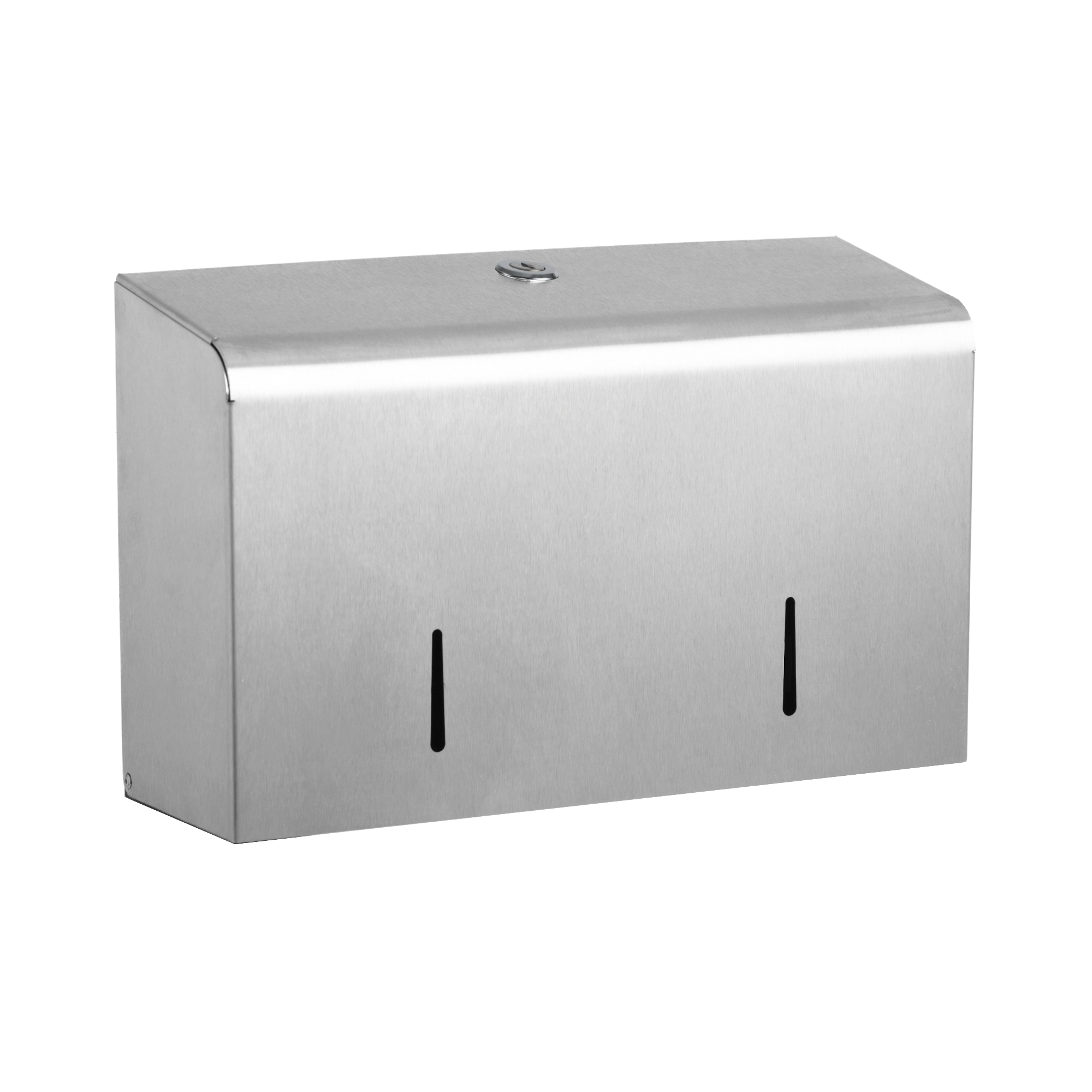 Toiletrulledispenser mini jumbo i stål til 2 mini jumbo ruller