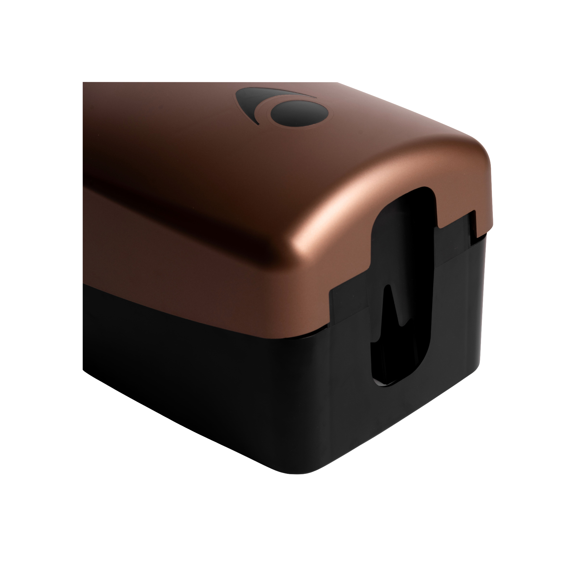 Papieren dispenser voor centrefeed rollen in matte afwerking