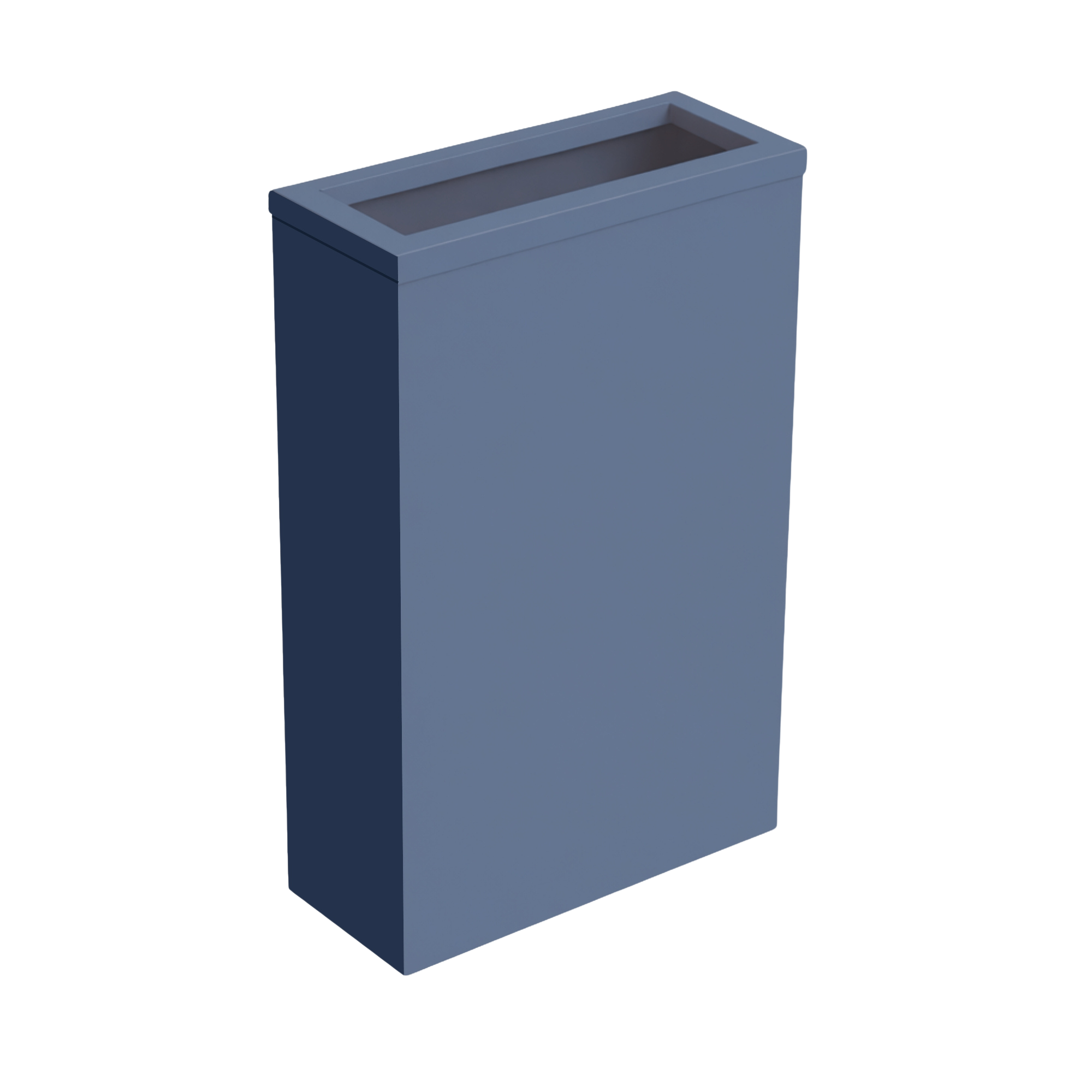 Steel waste bin with frame