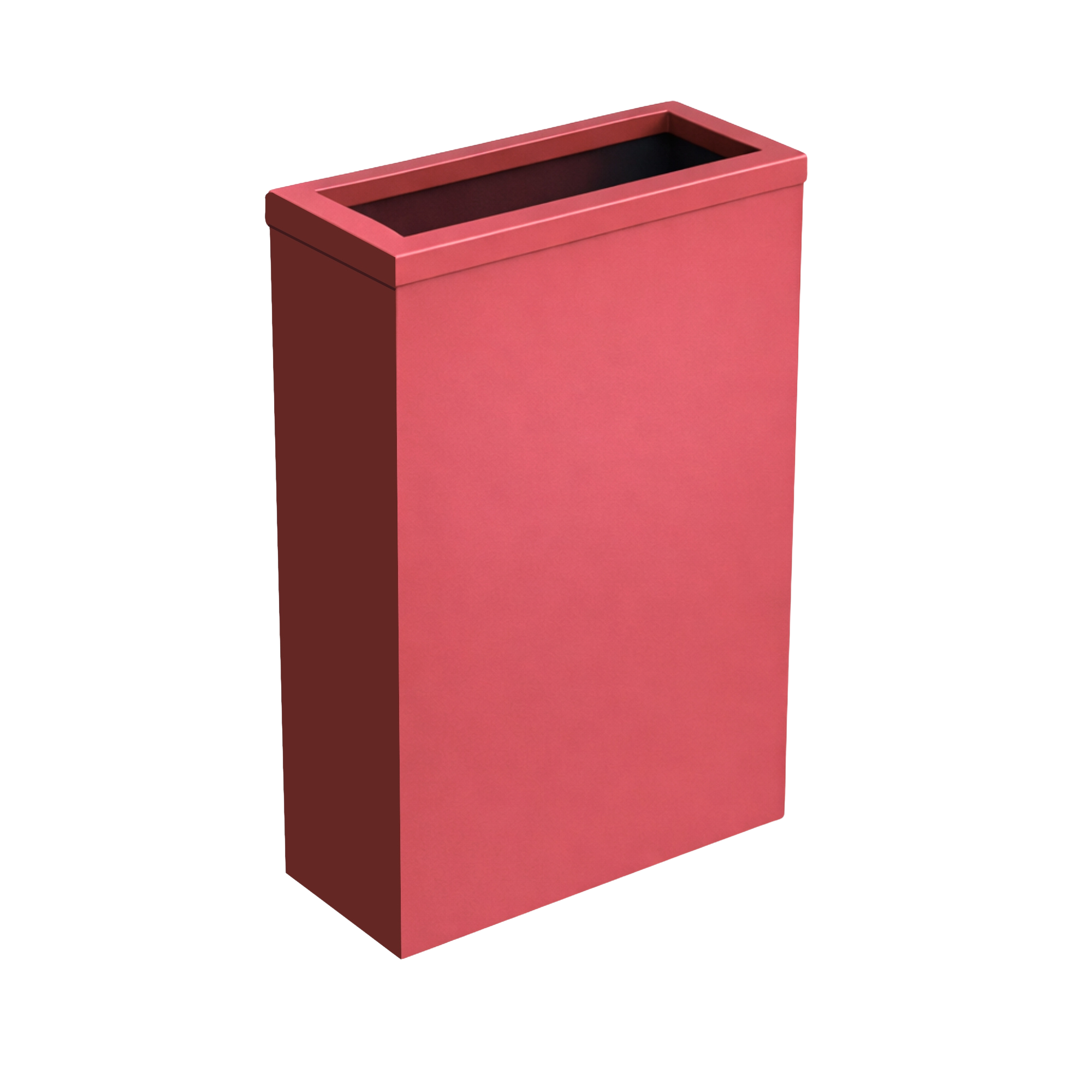 Steel waste bin with frame