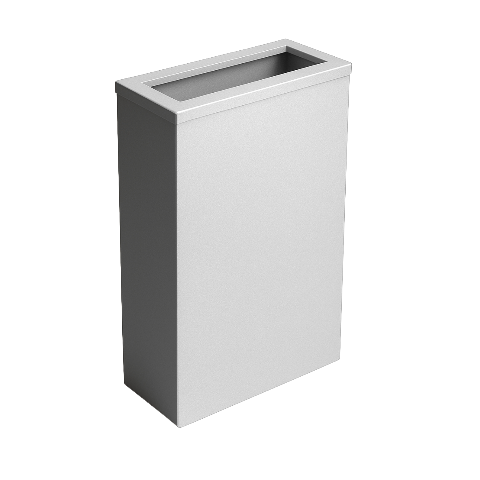 Steel waste bin with frame