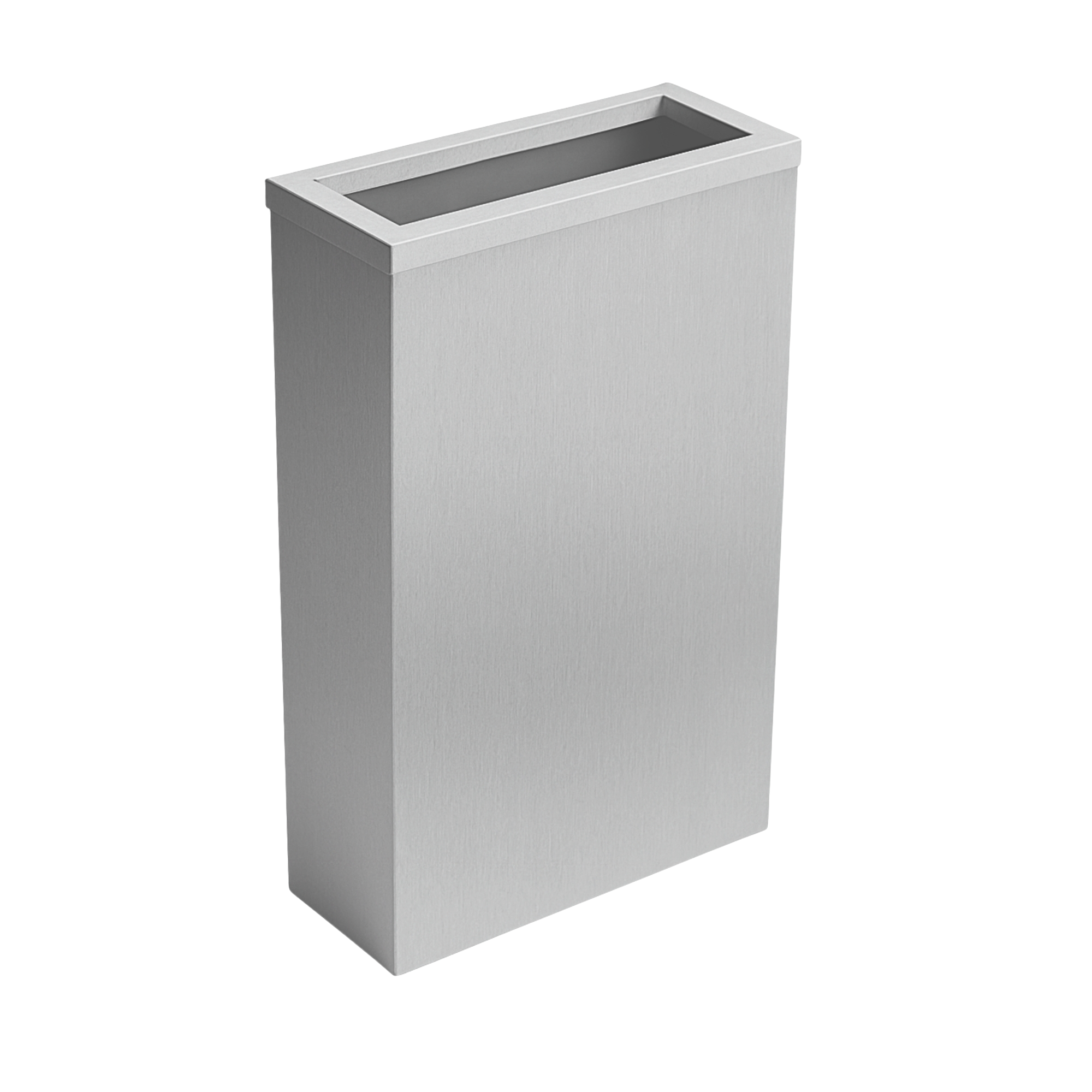 Steel waste bin with frame