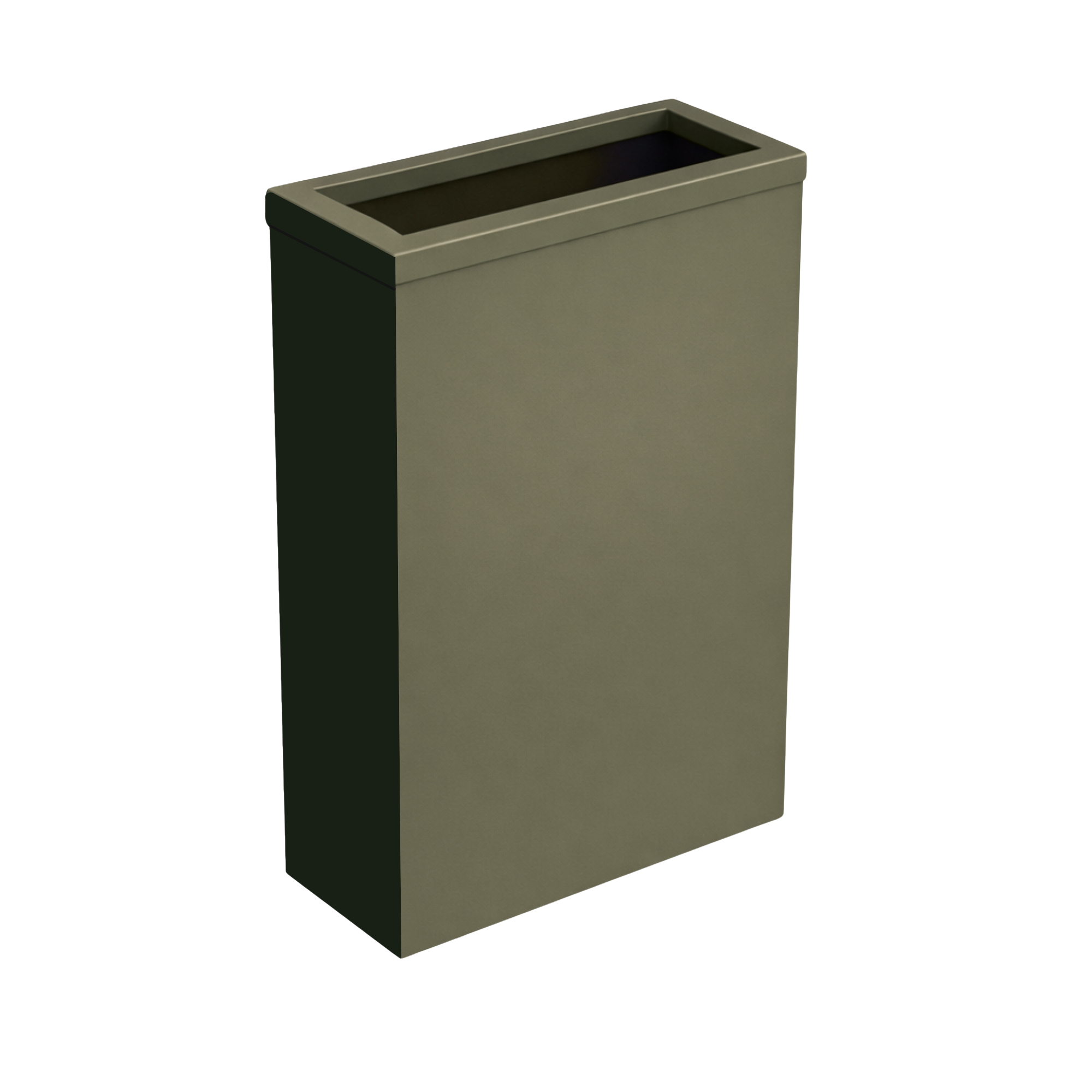 Steel waste bin with frame