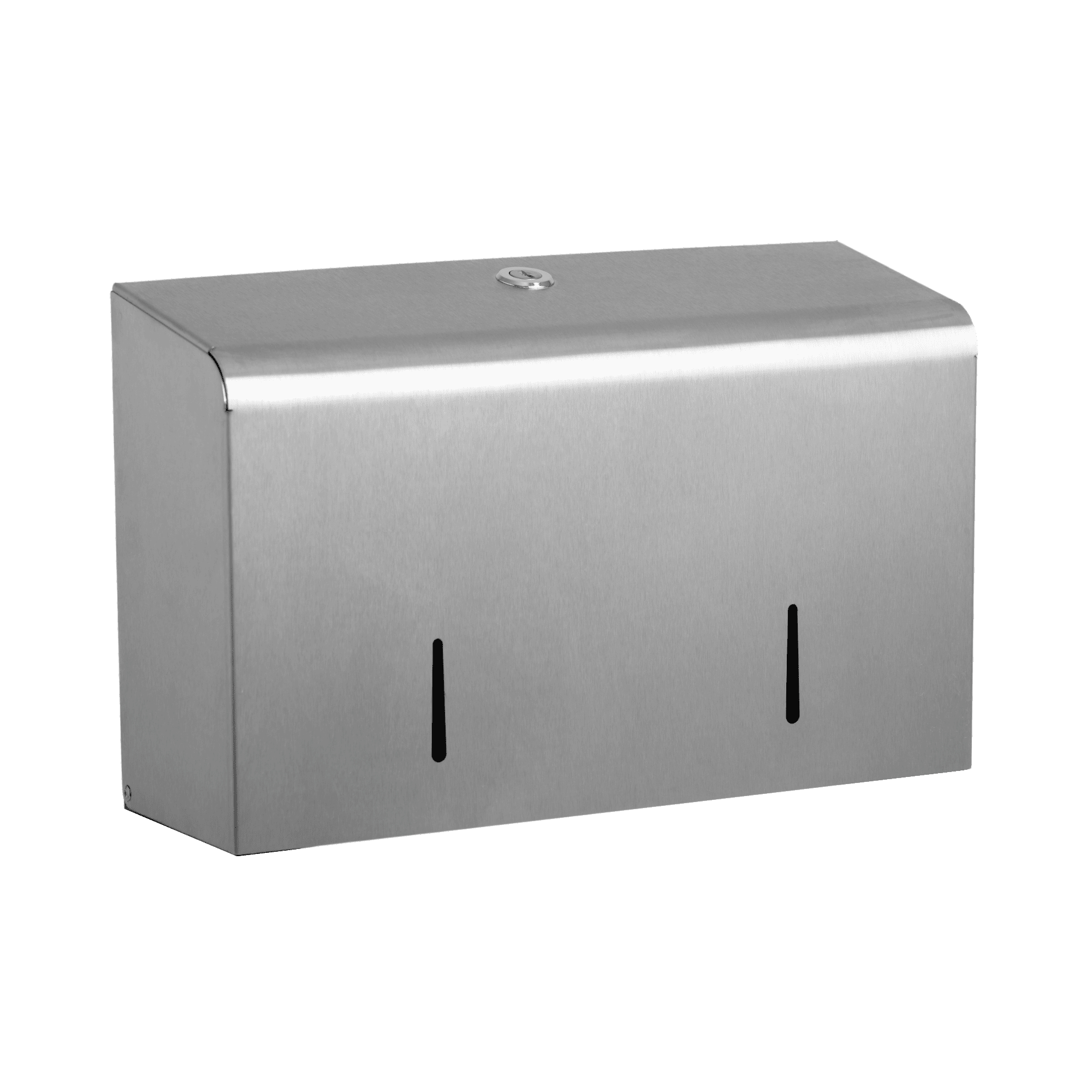 Toiletrulledispenser mini jumbo i stål til 2 mini jumbo ruller