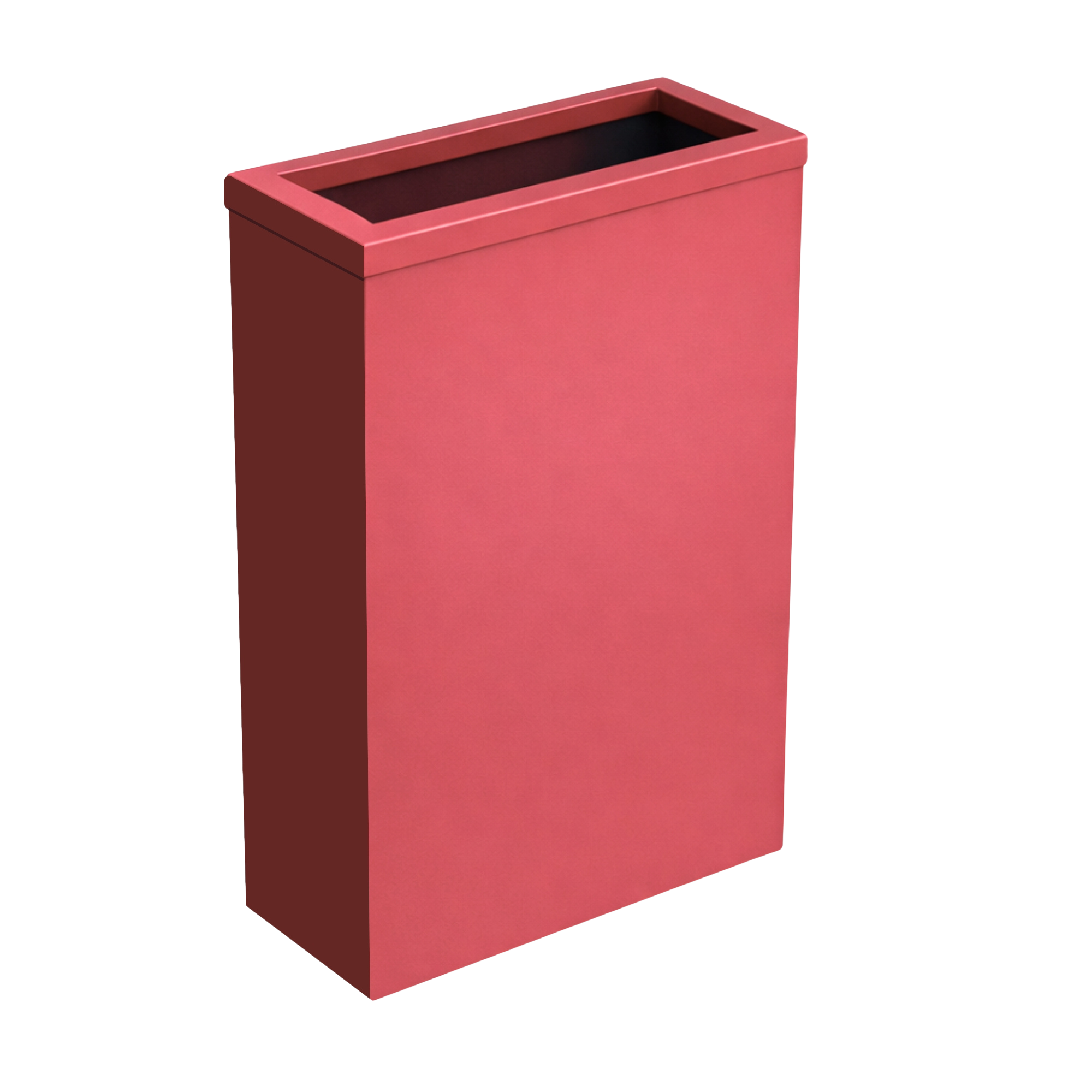 Steel waste bin with frame