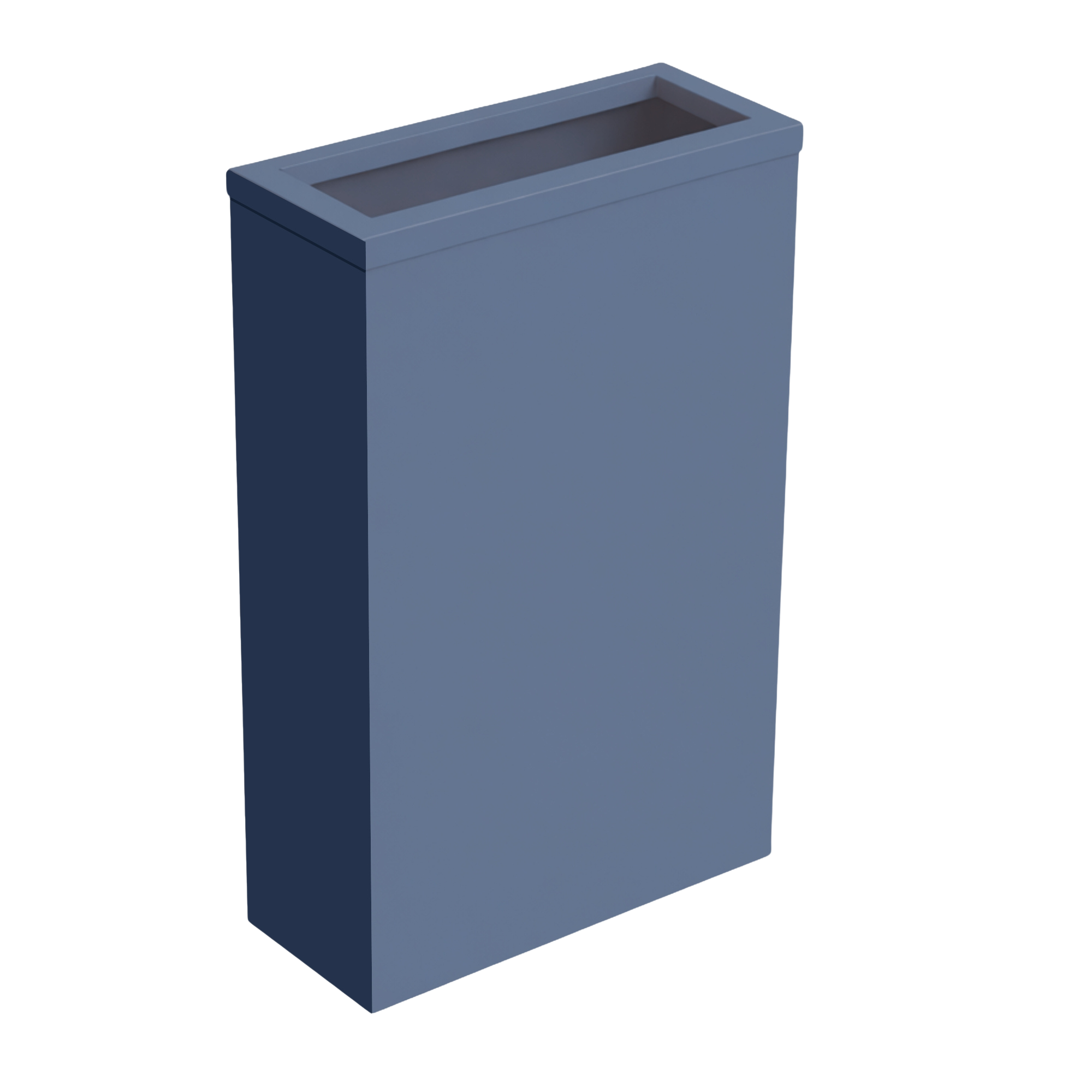 Steel waste bin with frame