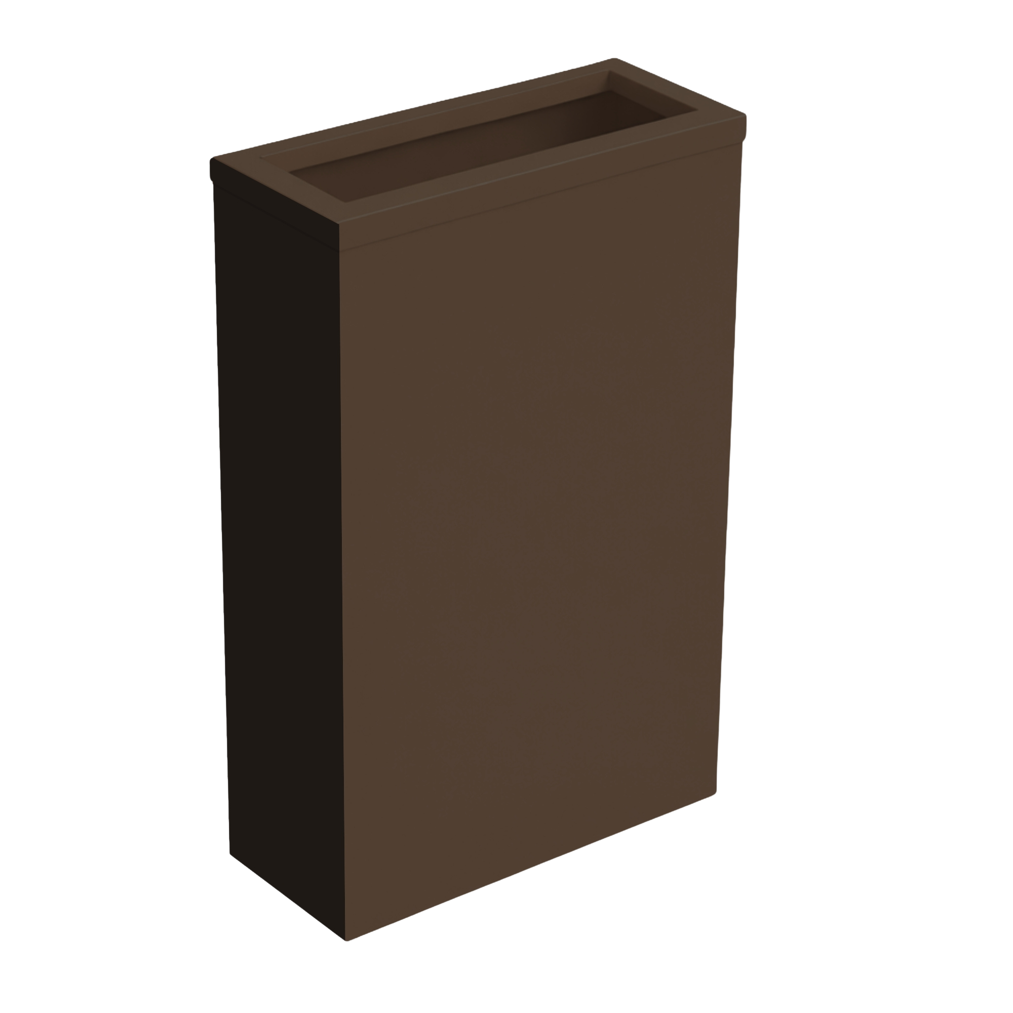 Steel waste bin with frame