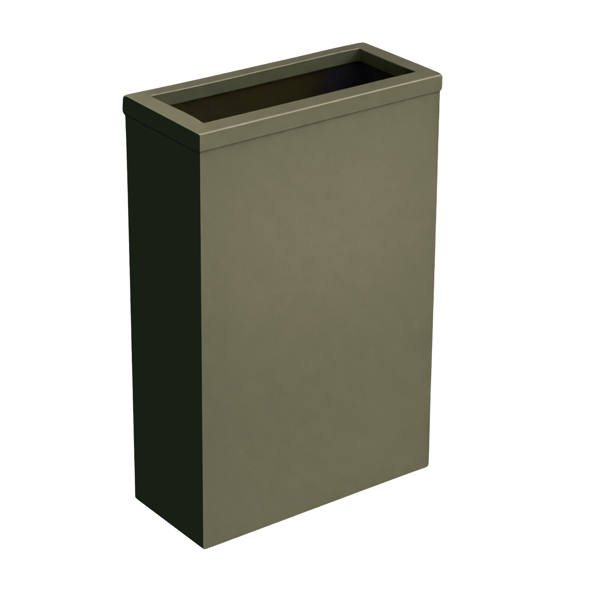 Steel waste bin with frame