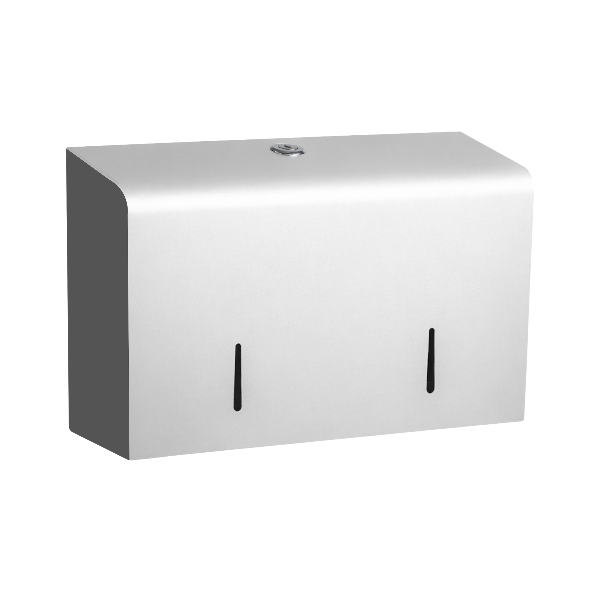 Toiletrulledispenser mini jumbo i stål til 2 mini jumbo ruller