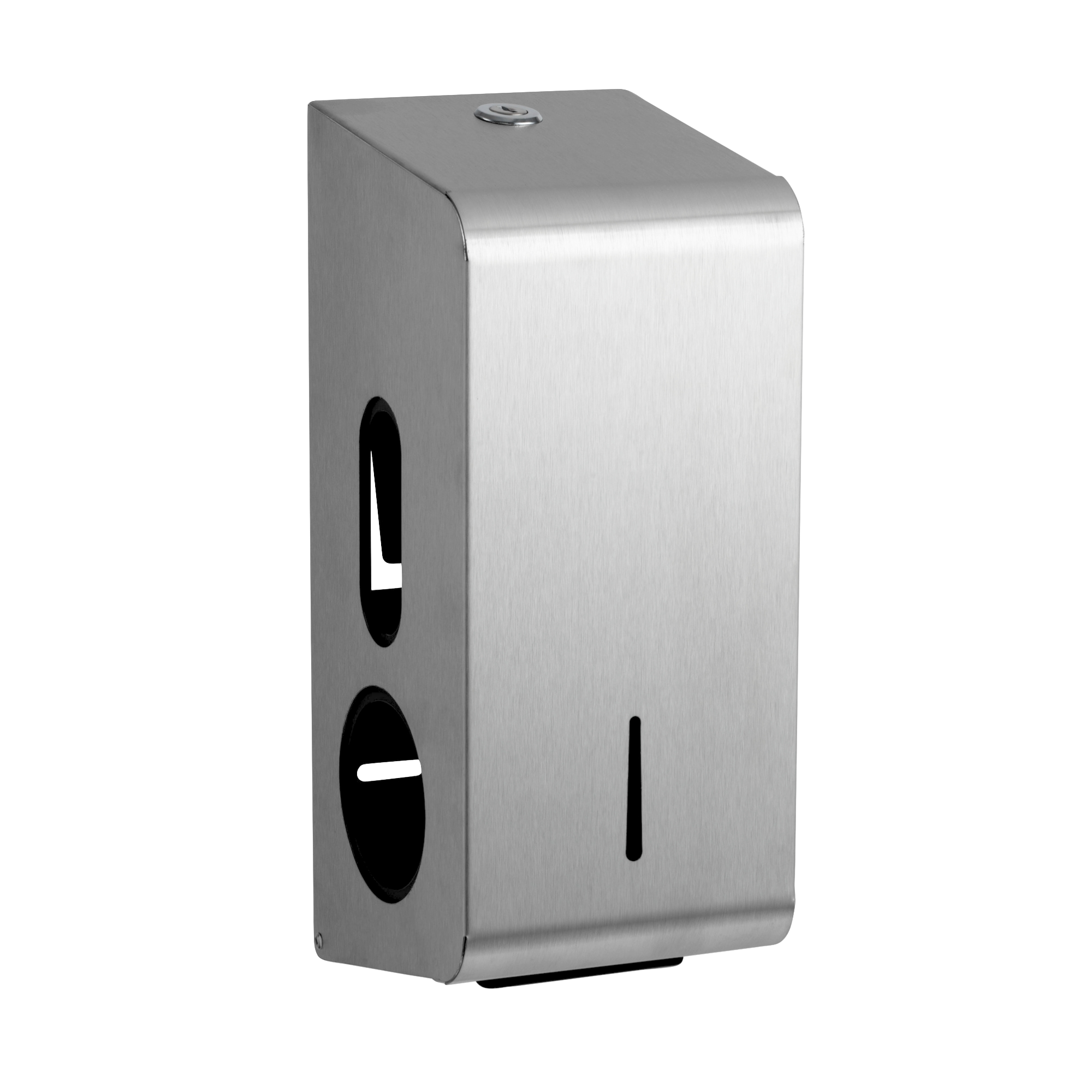 Standard steel toilet roll dispenser