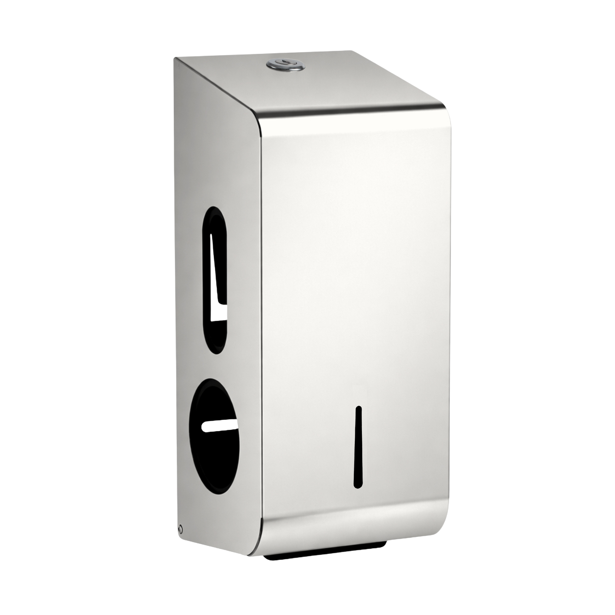 Standard steel toilet roll dispenser