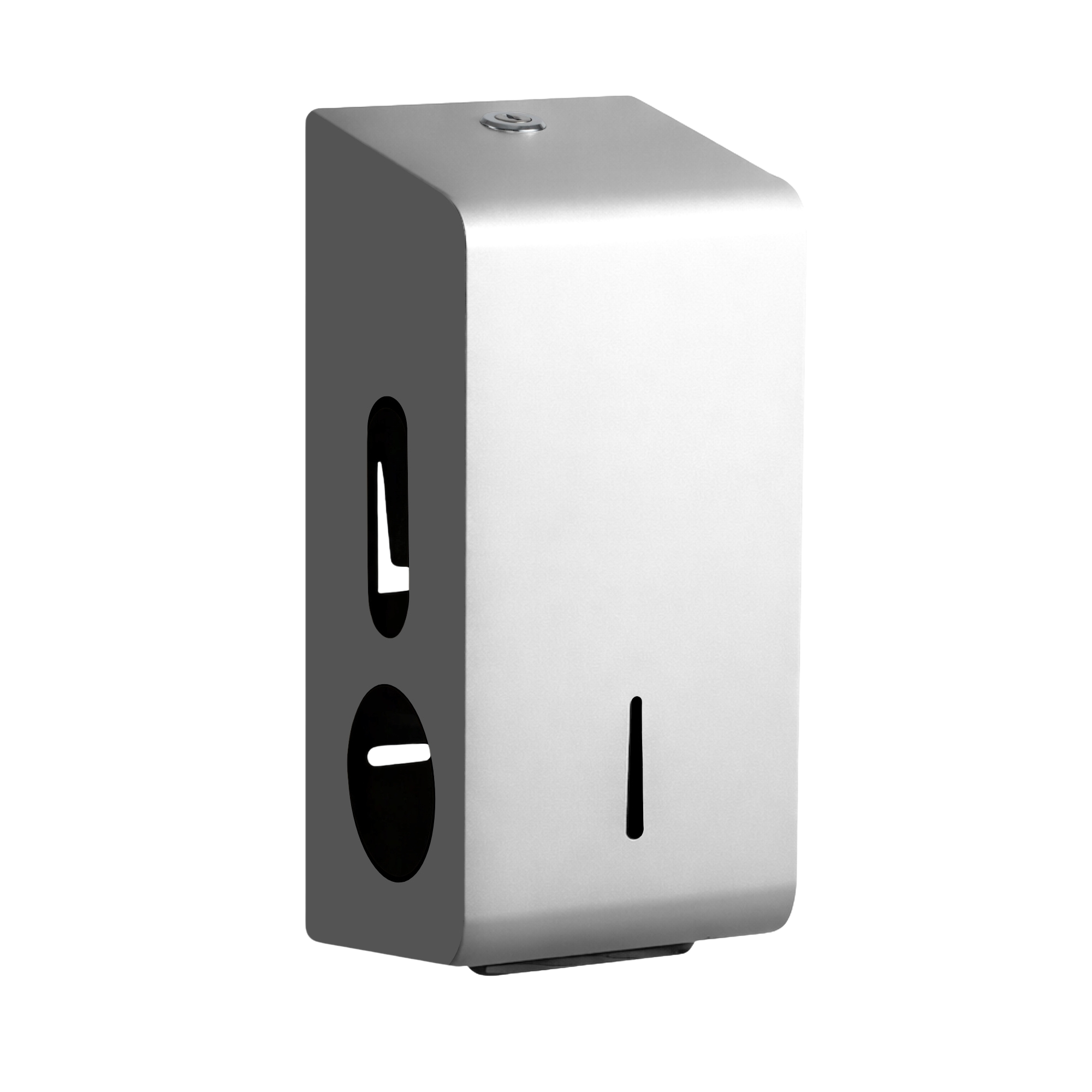 Standard steel toilet roll dispenser