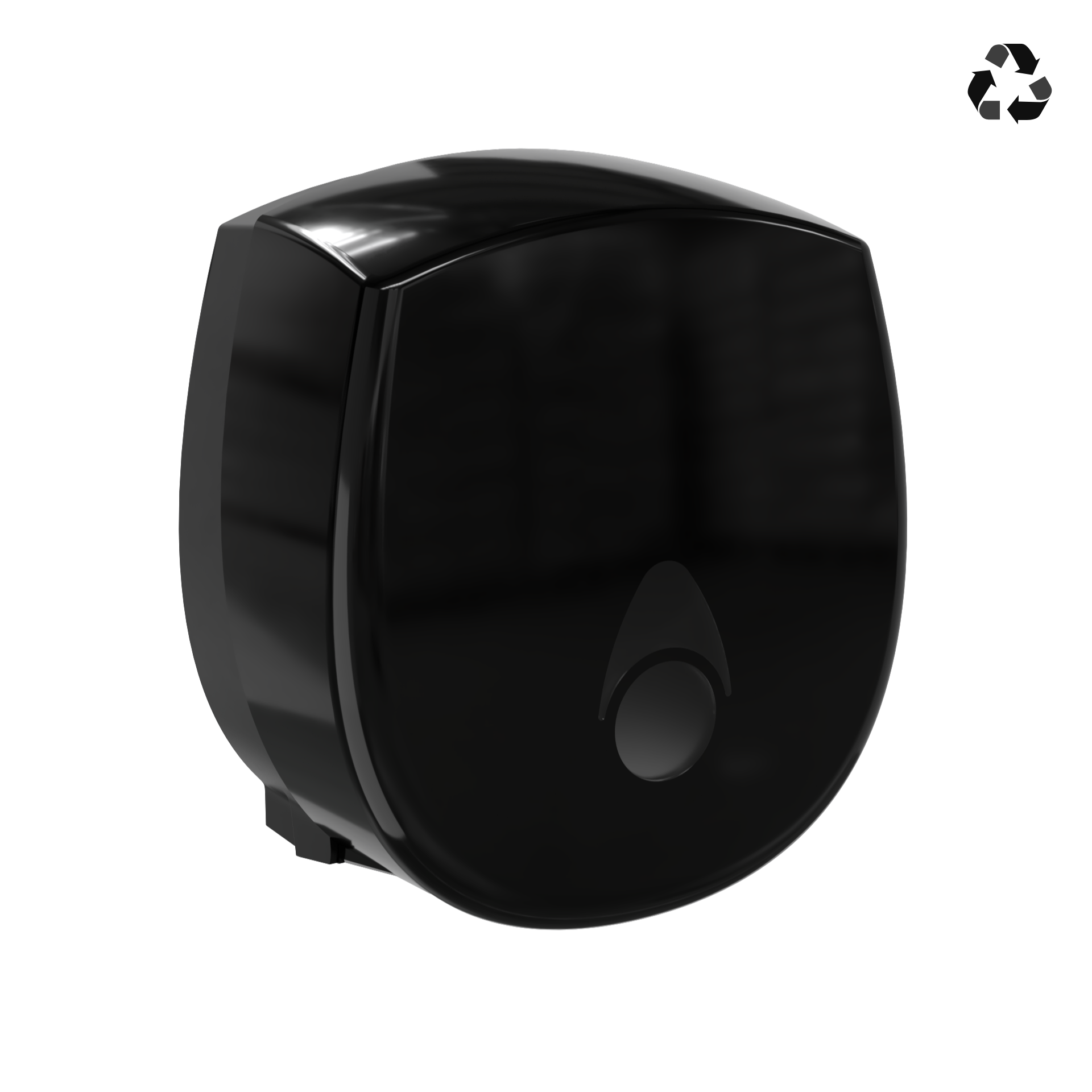 Toiletrulledispenser jumbo - sort