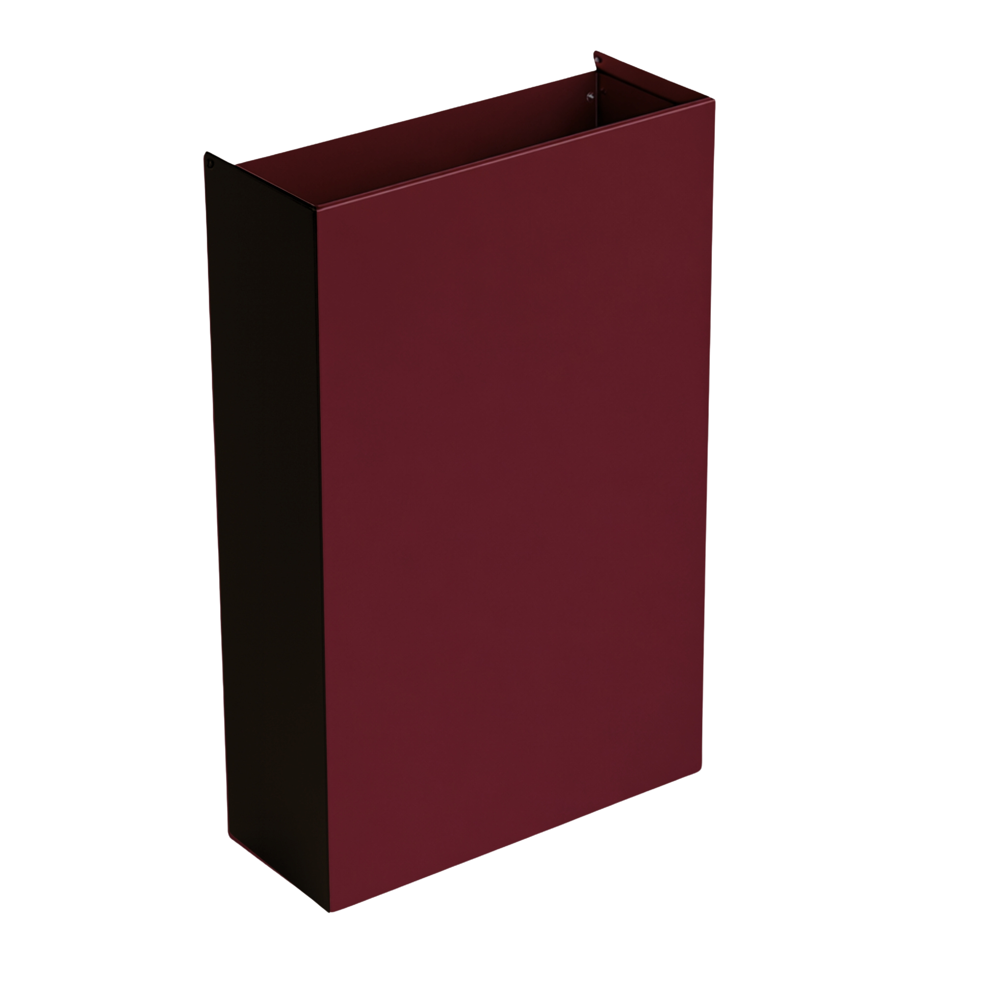 Abfallbehälter aus Stahl. rahmen