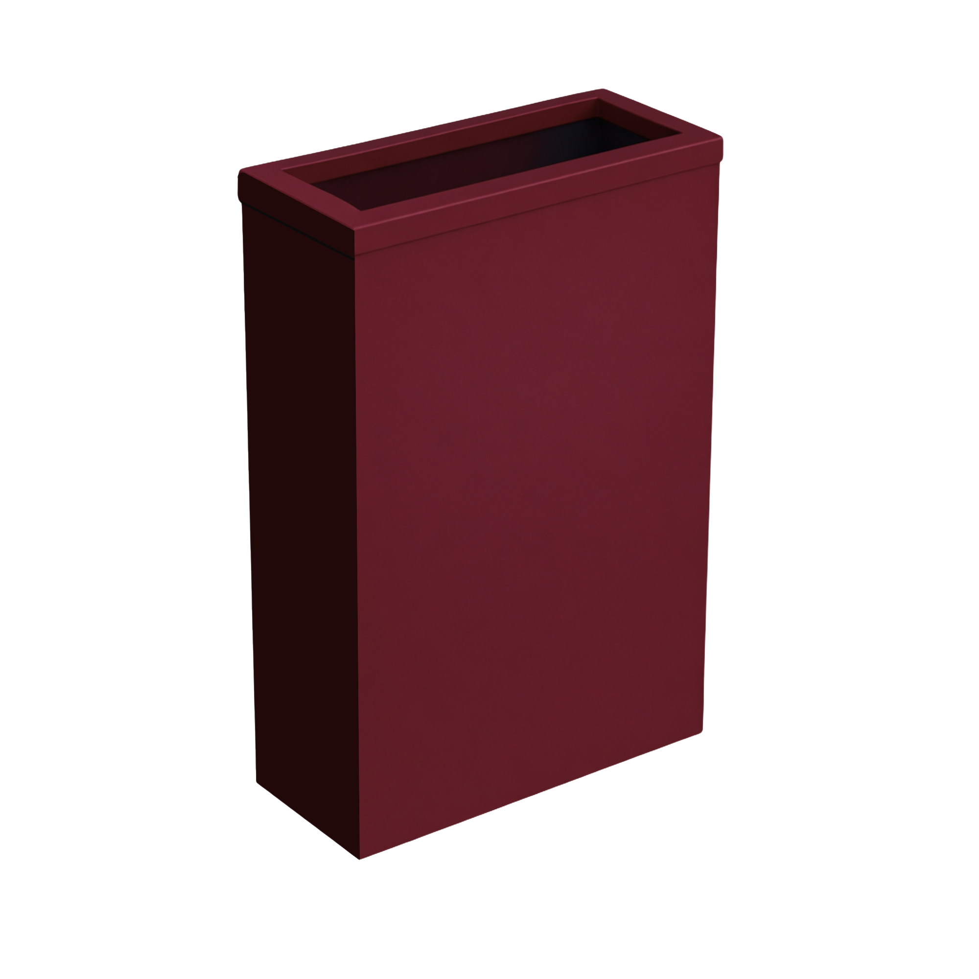 Steel waste bin with frame