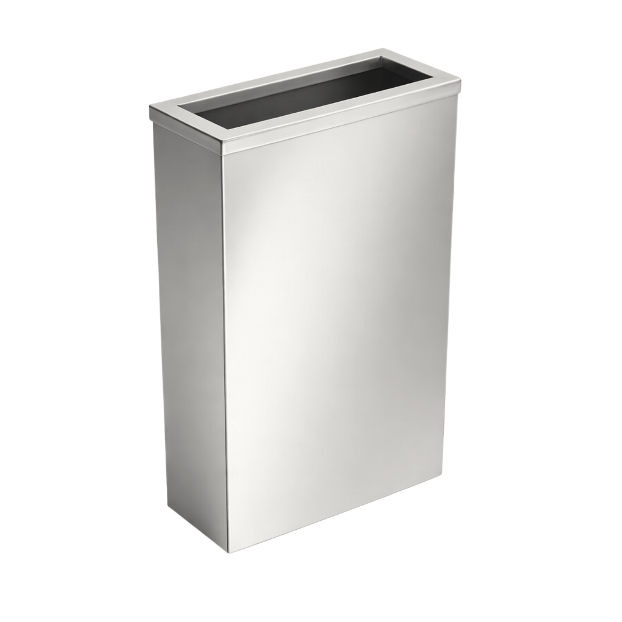 Steel waste bin with frame