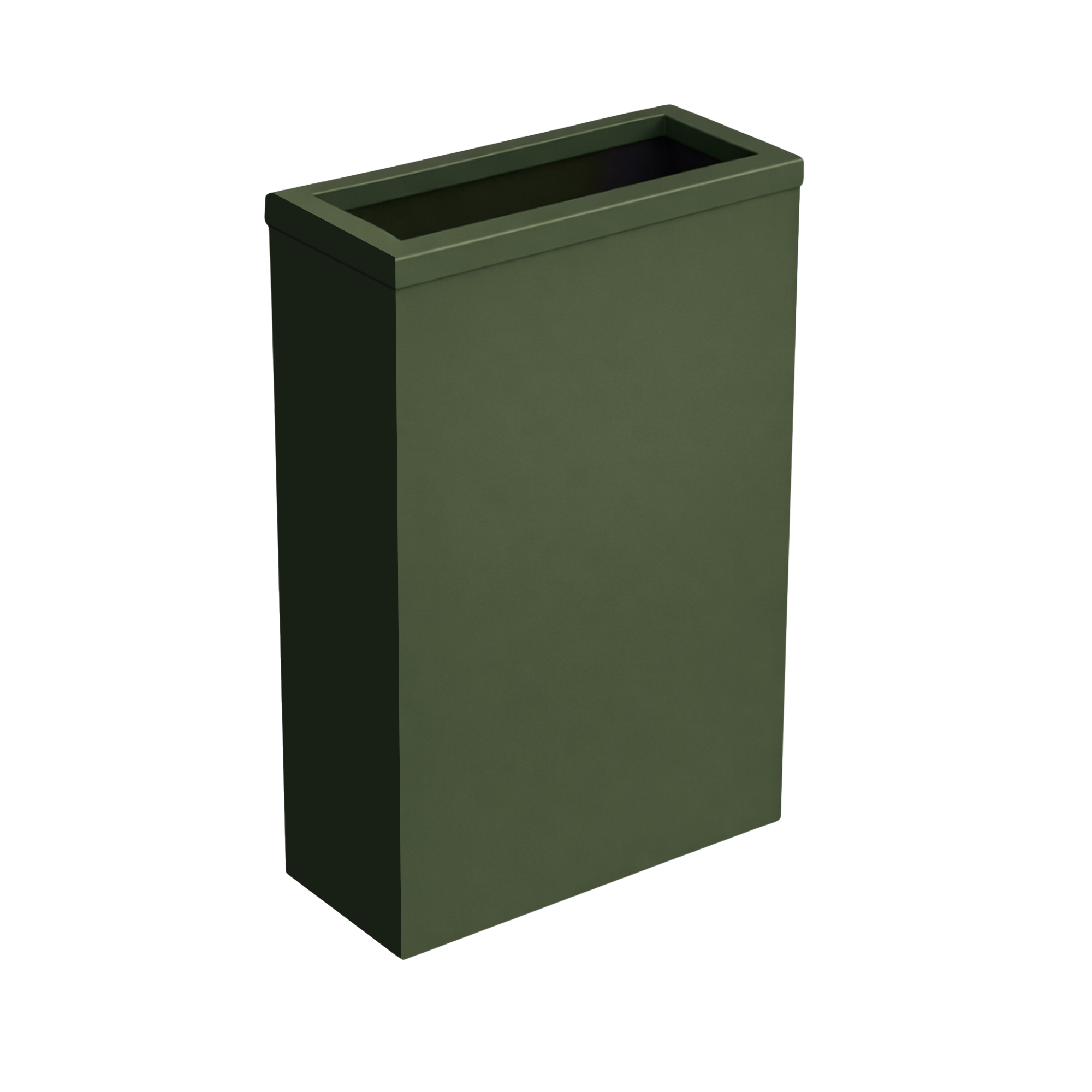 Steel waste bin with frame
