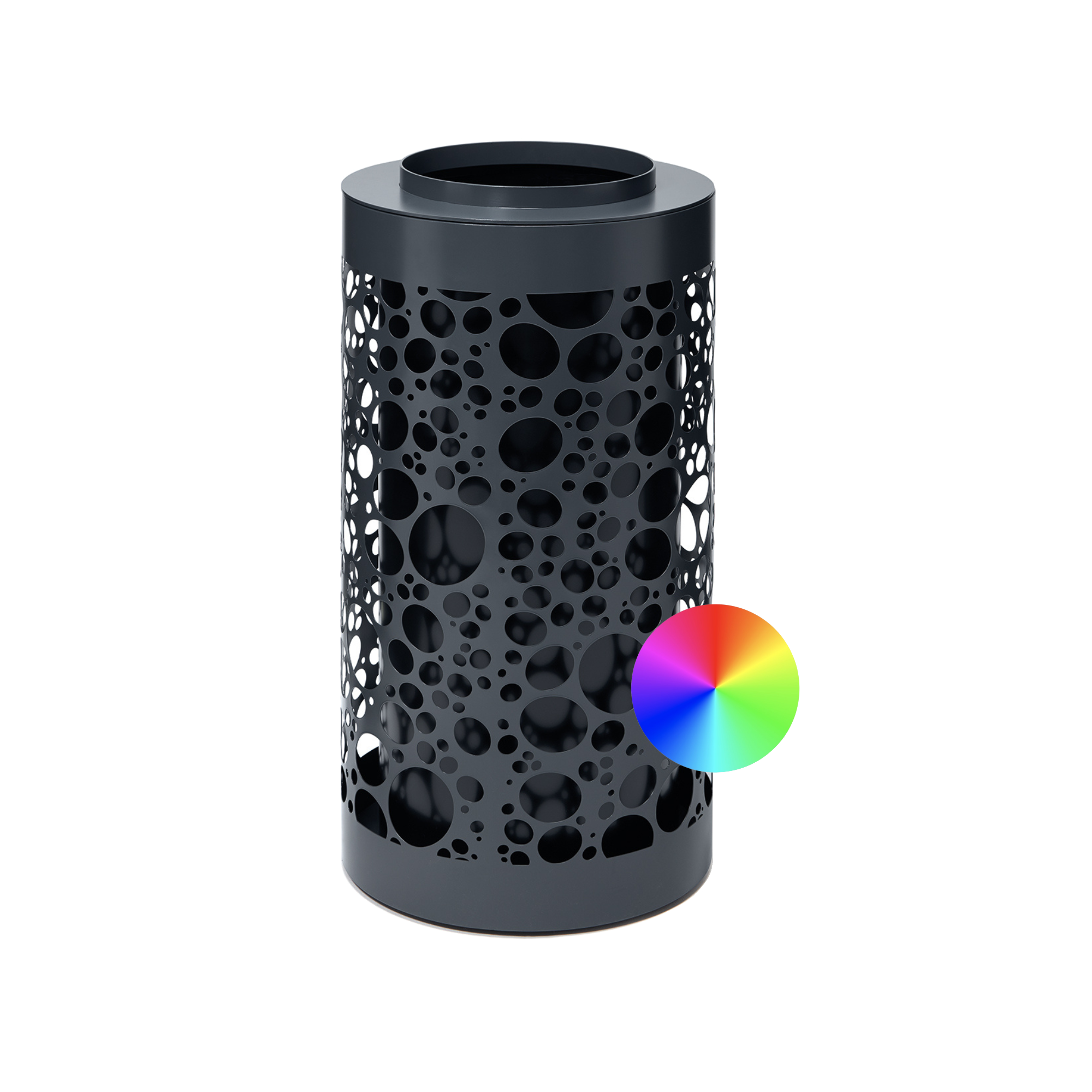 Nyon waste container for outdoor use