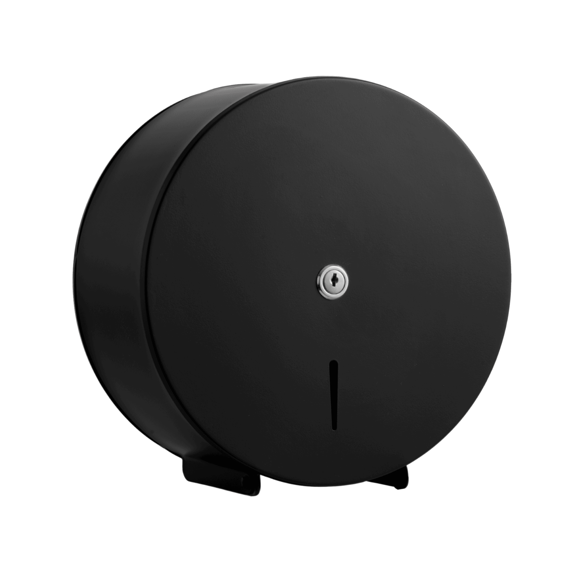 Jumbo toilet roll dispenser in steel